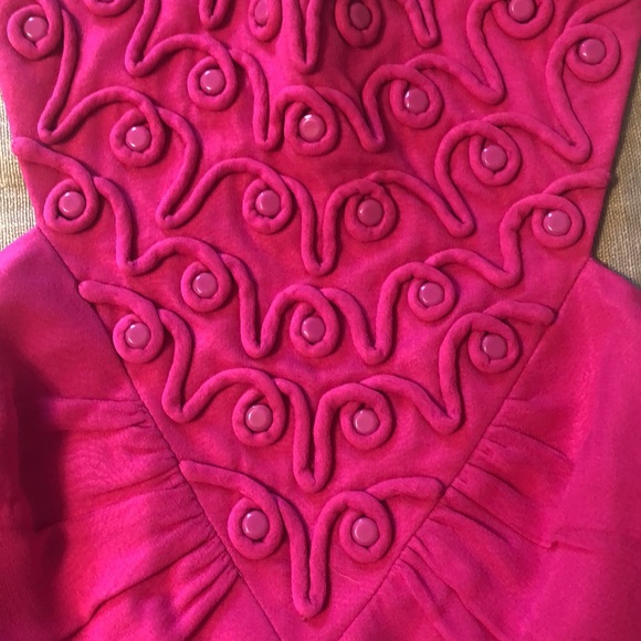 Tibi hot pink fuchsia 100% silk halter top size 4 - Picture 8 of 10